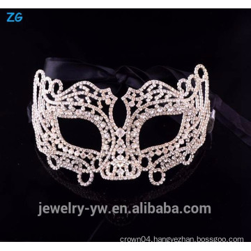 High quality crystal christmas cheap party face mask